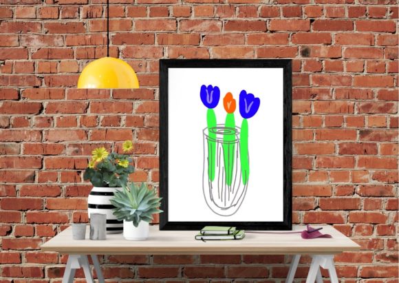 Download Colorful Tulips Flower Vase Art - Flower Collection