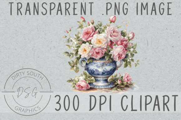 Download Watercolor Flowers in Vase Clip Art - Flower Collection