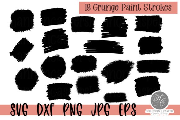 Download Paint Brush Strokes - SVG &amp; Sublimation - Stroke Collection