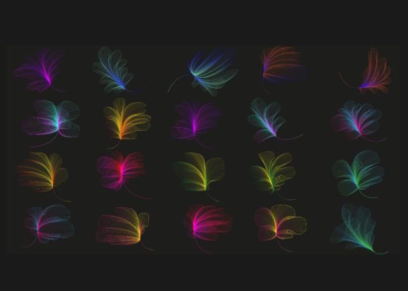 Download Abstract Flower Line Art Gradient Bundle - Flower Collection