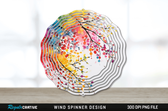 Download Splat Rainbow Acacia Flower Wind Spinner - Flower Collection