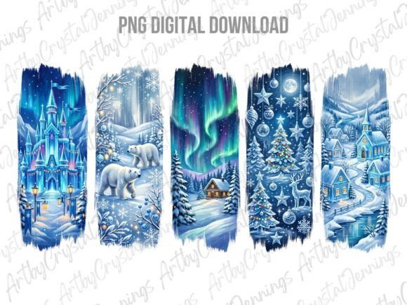 Download Winter Wonderland Brushstroke PNG - Stroke Collection