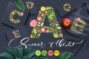 Download Hand Drawn Summer Flower Alphabet - Flower Collection