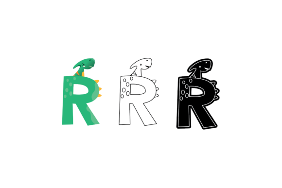 Download Dinosaur Alphabet Graphic Colections - Alphabet graphic Collection