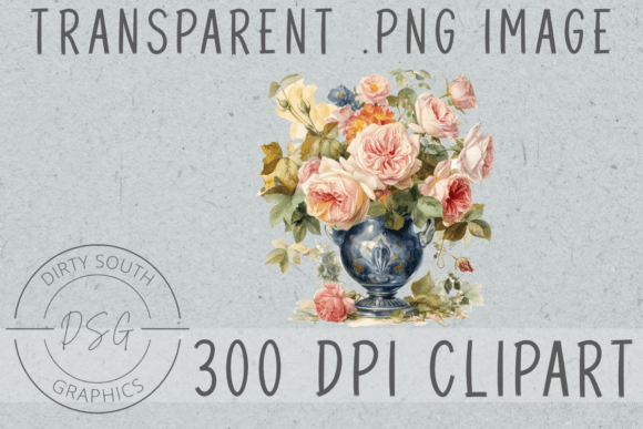 Download Watercolor Flowers in Vase Clip Art - Flower Collection