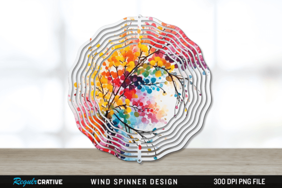 Download Splat Rainbow Acacia Flower Wind Spinner - Flower Collection