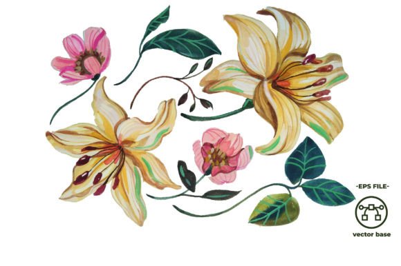 Download Watercolor Flower Elements Orchid - Flower Collection