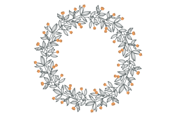 Download Elegant Decorative Wreath. Flower Branch - Flower Collection