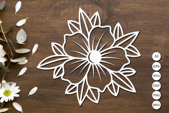 Download Flower Silhouette Cut File - Flower Collection