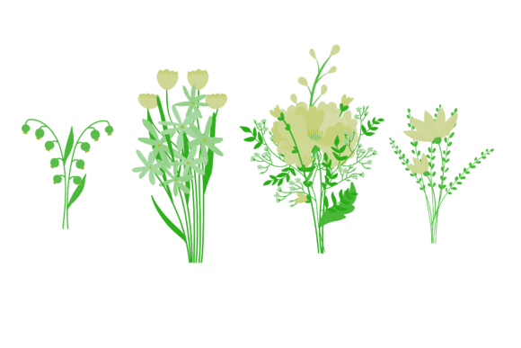 Download Set Art Flower Branch - Flower Collection