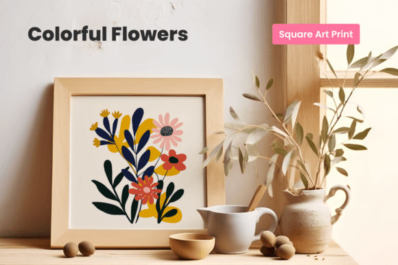 Download Colorful Flowers Art | Modern Art Print - Flower Collection