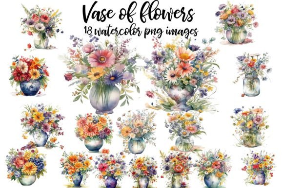Download Flower Vase Clipart - Flower Collection