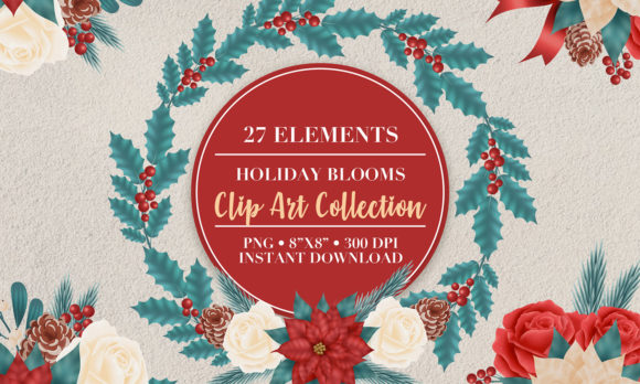 Download Christmas Flower Clip Art - Flower Collection