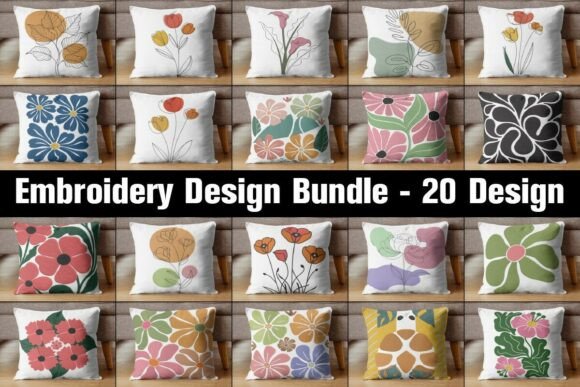 Download Flower Embroidery Design Bundle - Flower Collection