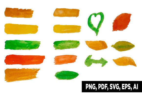 Download Watercolor Shapes Brushes - Watercolor shapes Collection